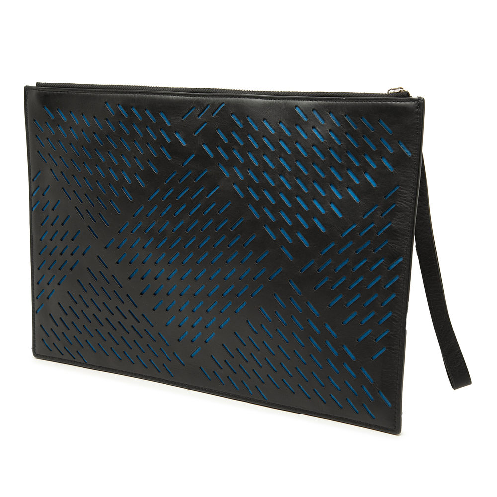 Pre-Loved Bottega Veneta Perforated Leather Clutch - Picture 2 of 6